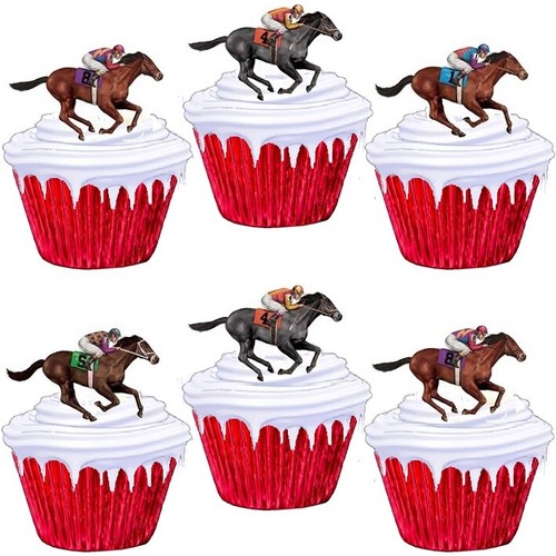 Horse racing stand - horse, cake