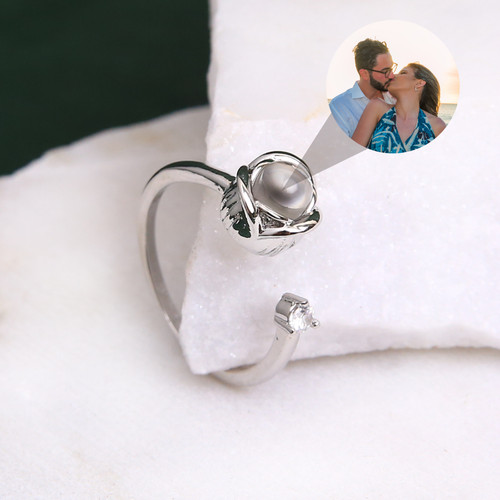 Custom photo projection ring - custom,