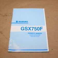 Suzuki GSX750F K2 Factory Owner's Manual Service Repair Book OEM 99011-20C64-03A