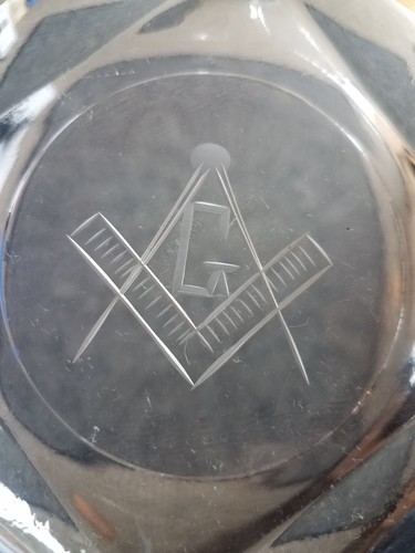 Masonic ashtray vintage square - vintage,