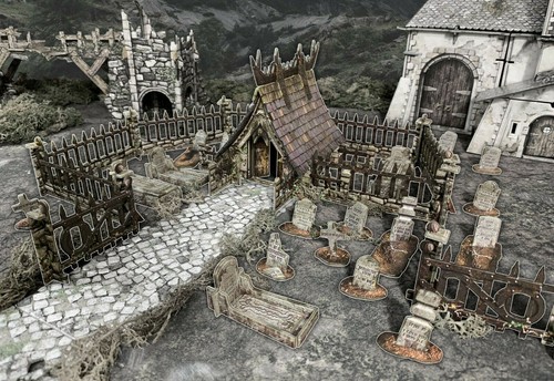 Fantasy terrain graveyard - graveyard,
