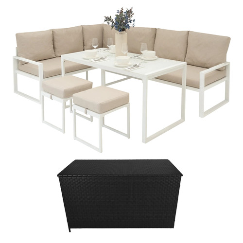 Jardí aluminium corner sofa - aluminium,