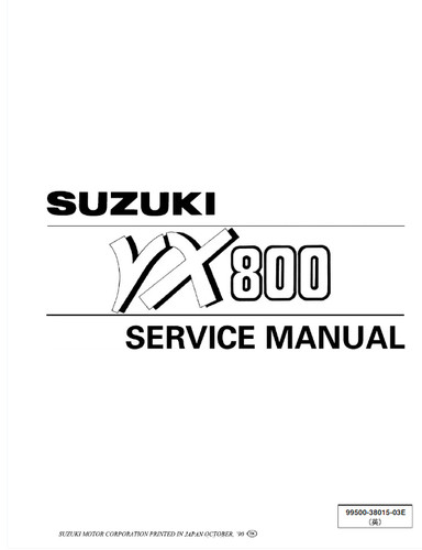 Suzuki vx800 96 service - suzuki,