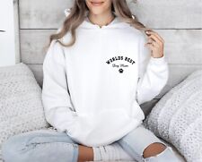 Worlds best Dog Mum Hoodie, pocket print, gift for dog walker, mothers day,