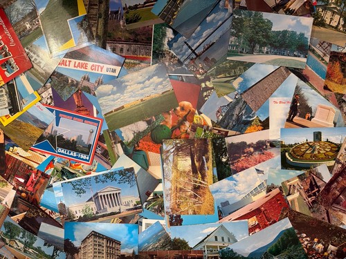 Vintage chrome postcards - 50,