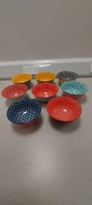 Set of 8 Patterned Ceramic