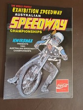 SYDNEY AUSTRALIAN SOLO CHAMPS FINAL SPEEDWAY PROGRAMME 30/1/1993