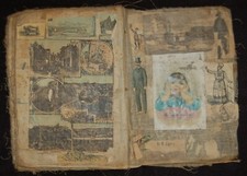 ANTIQUE SCRAPBOOK ON CLOTH