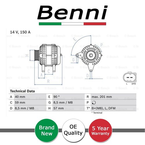 Alternator benni fits - alternator,