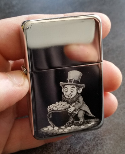 Irish leprechaun engraved - irish,