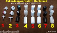 Accordion buttons, boutons