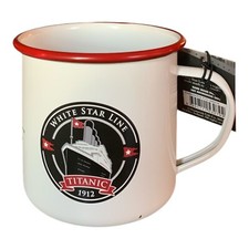 Titanic 1912 Enamel Mug White