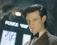 Matt Smith 10x8 signed in Blue
