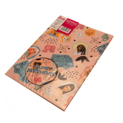 Barbie gift wrap tags - gift,