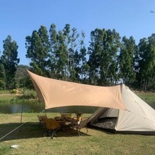 3mx3m Camping Tent Tarp Shelter Hammock Sun Shade Canopy Waterproof Picnic Mat