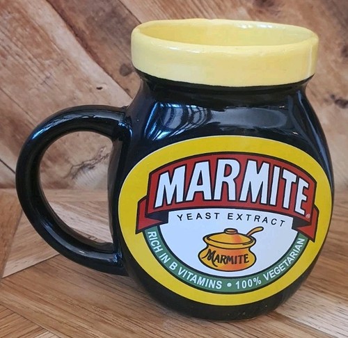 Marmite mug very good - marmite, mug.
