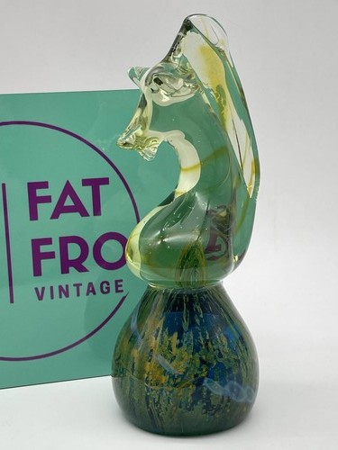 Vintage mdina glass seahorse - mdina,