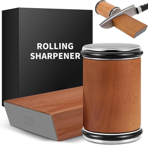 Rolling knife sharpener and - rolling,