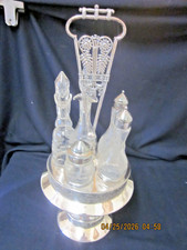 ANTIQUE CRUET SET 5 PIECE