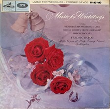 FREDERICK BAYCO- MUSIC FOR WEDDINGS -  12" LP HMV  RECORDS CLP 1854 VG+/EX