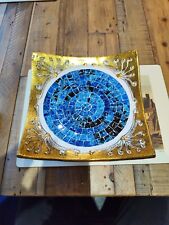 Square Mosaic and Terracotta Bowl or Fruit Dish Ceramic Pottery Glass 25cm x25cm