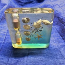 Egg Timer Lucite Sea Shells
