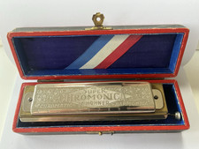 Vintage M Hohner Super Chromonica Chromatic Harmonica No 260 1/2 In case