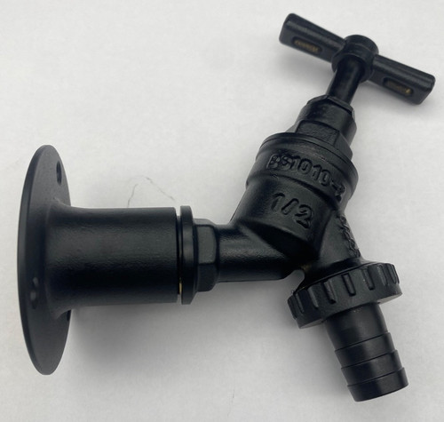 Black garden tap - (matt),