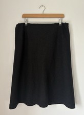TOAST BLACK WOOL Mix Skirt