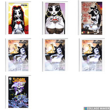 Sad Girl Psycho Baby 1-5 Set Signed DAN MENDOZA Kickstarter Lot Of 7 HTF NM