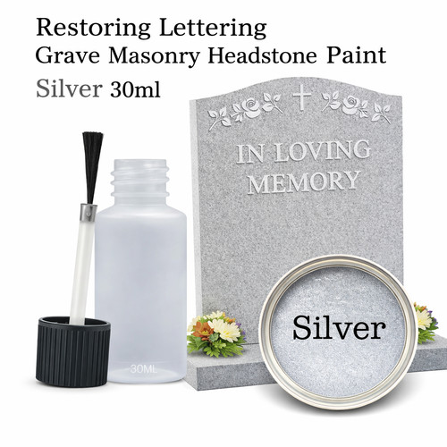 Restoring lettering grave - lettering,