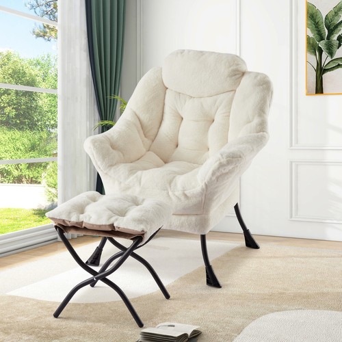 Lazy chair with footstool - chair,