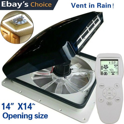 Remote control roof vent - vent, fan