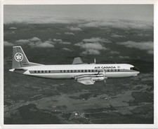 AIR CANADA VICKERS VANGUARD LARGE VINTAGE AIR CANADA STAMPED PHOTO