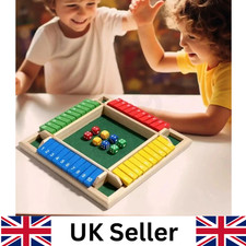 Wooden Dice Board Game Shut