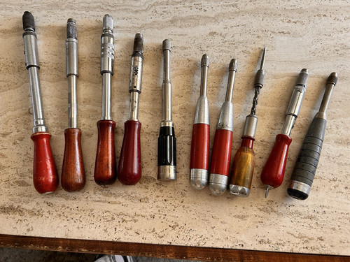 Pieces push drills and - of,