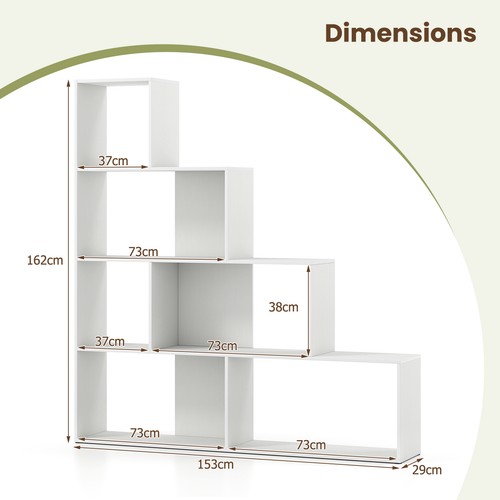 Cubes tier stepped bookshelf - cubes, 4-tier