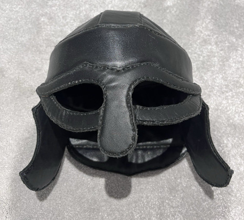 Medieval leather helmet