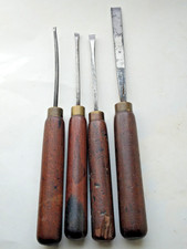 Vintage wood carving chisels set ,  Addis x 4