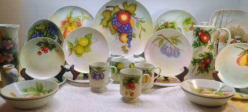 Meissen style hand painted - style,
