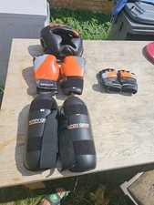 Martial Arts Head Guard Gloves Shin Guards  and groin guard 