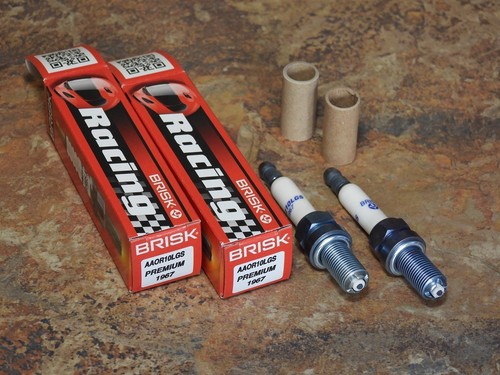 Brisk aaor10lgs spark plugs - 2x,