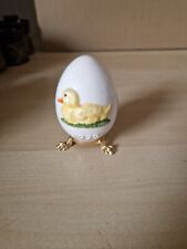 1979 Vintage Porcelain Goebel Duckling Collectable Easter Egg with Stand 