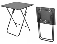 Folding Wooden TV Table Fold Side Dinner Laptop Tray Coffee Picnic Tea Desk UK B