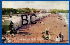 POSTCARD BATHING BEACH PAIGNTON DEVON NR TORQUAY BRIXHAM GOODRINGTON CHURSTON