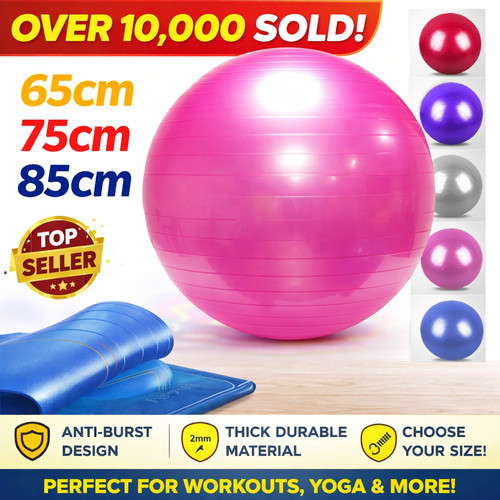 Yoga gym ball 25cm 65cm - yoga, 75cm