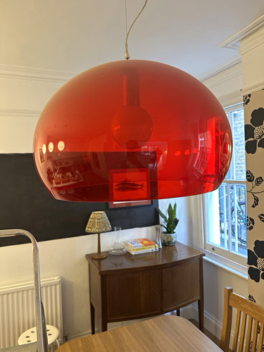 Kartell modern red dome - kartell,