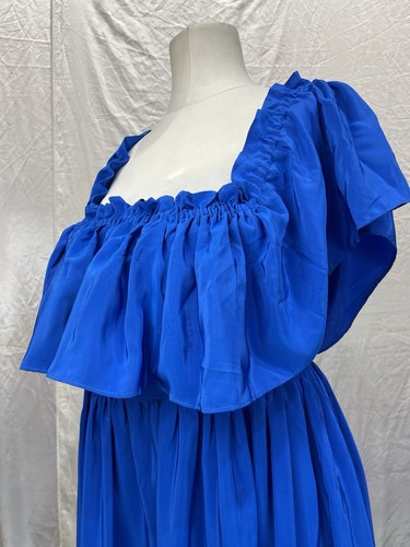 Vintage 1980s blue - blue, dress
