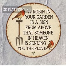 Robin in Your Garden Wooden