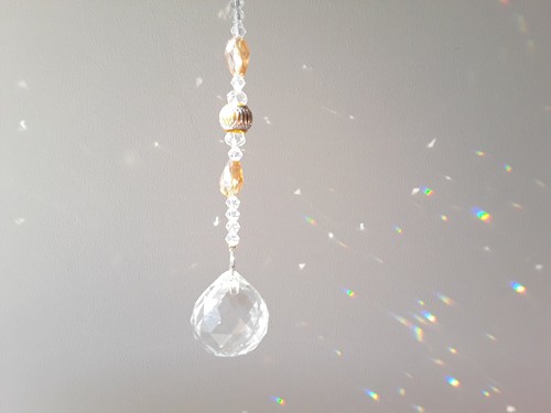 Crystal suncatcher with - crystal, in